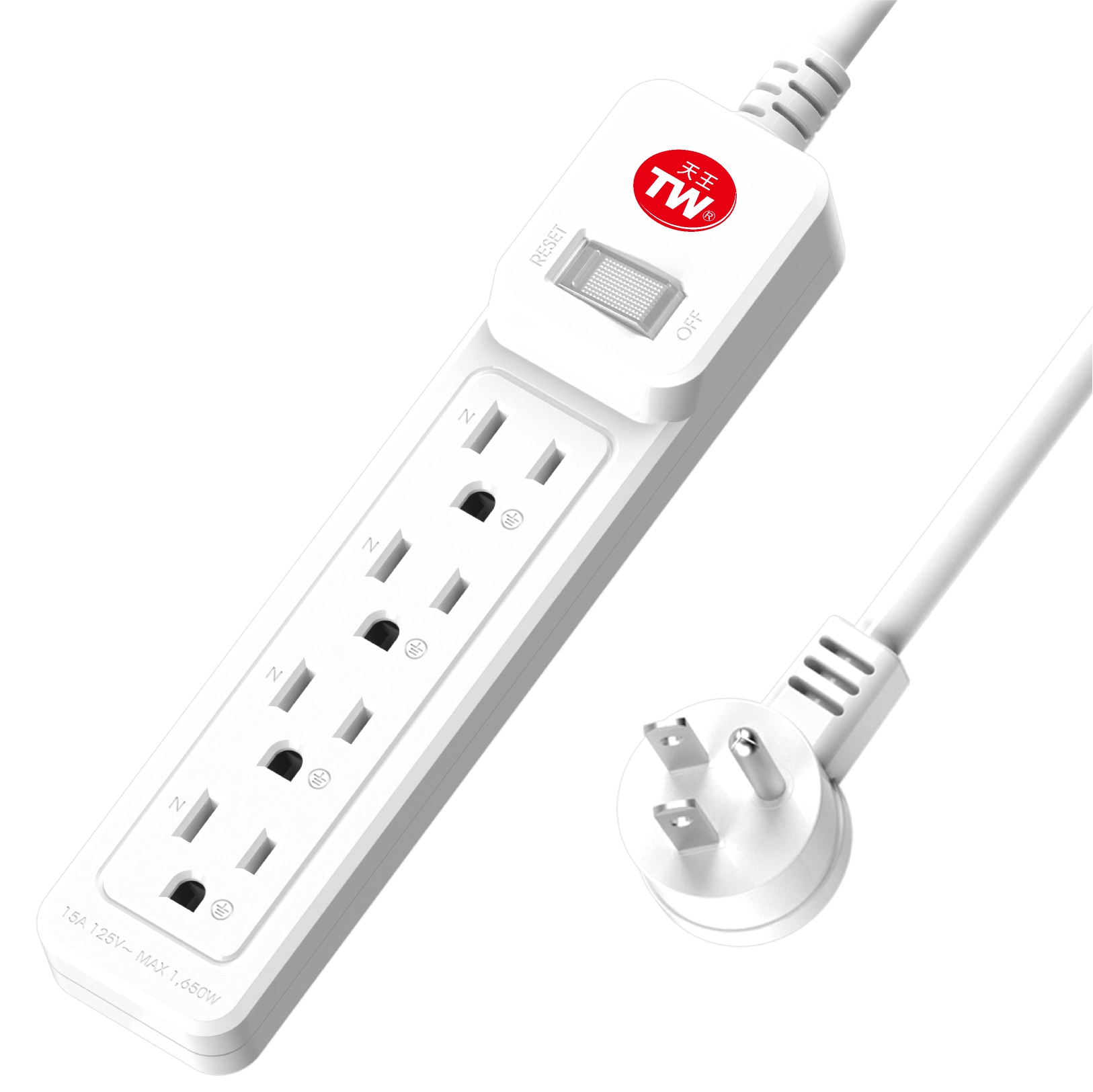 延長用電源線組(2P+E)