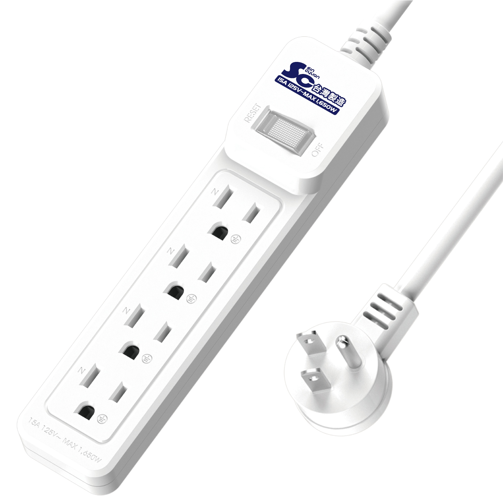 延長用電源線組(2P+E)