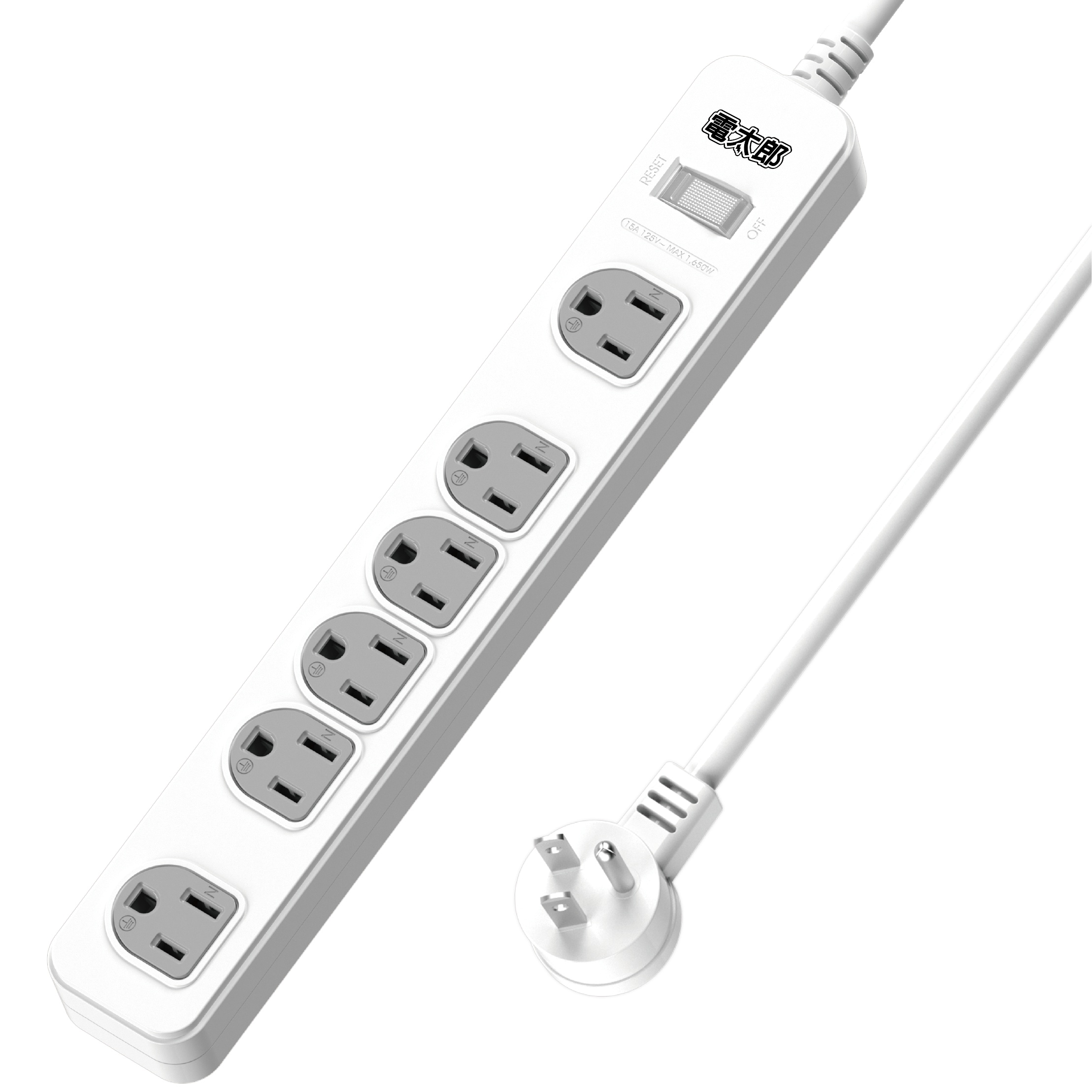 延長用電源線組(2P+E)