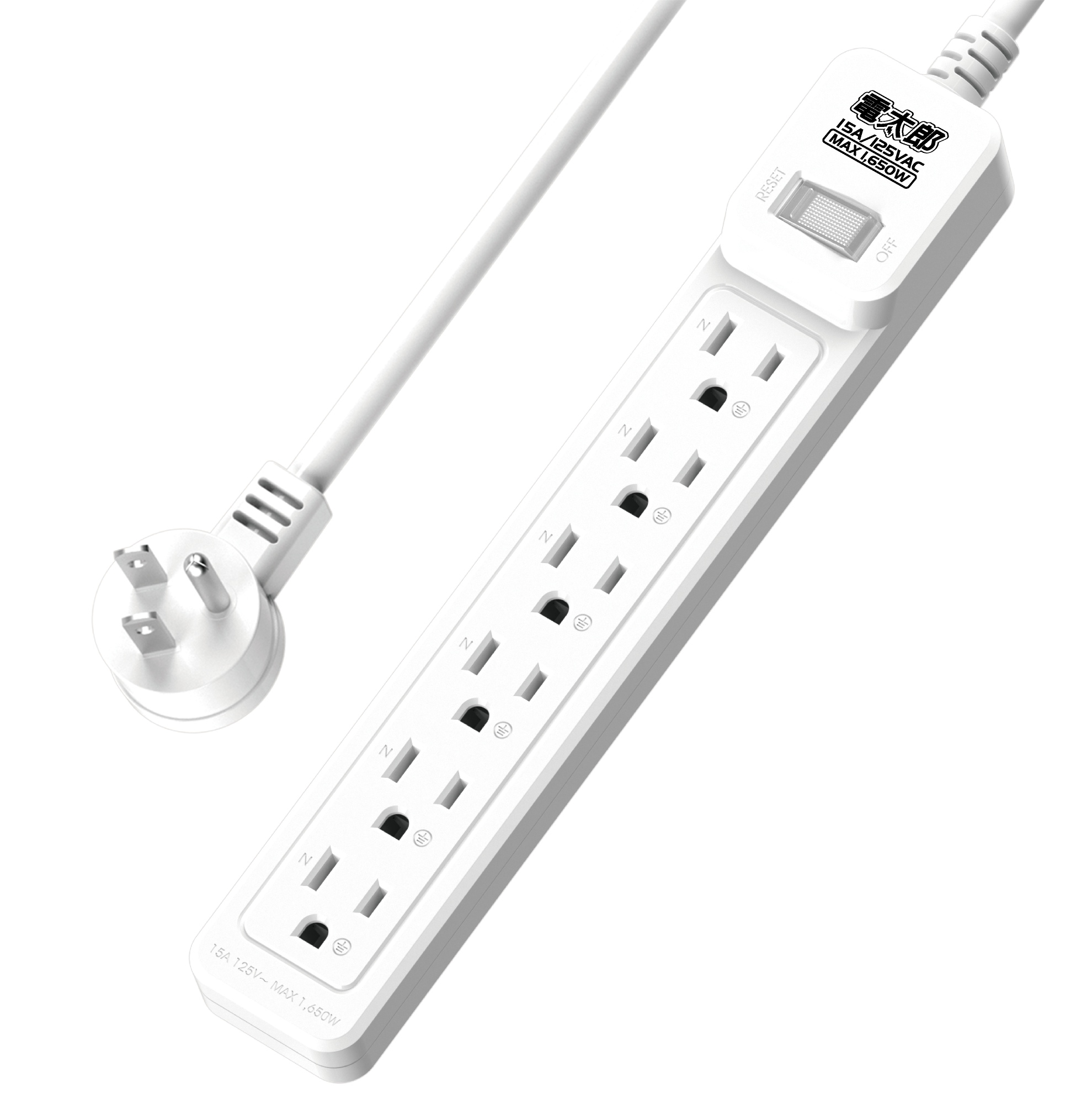 延長用電源線組(2P+E)