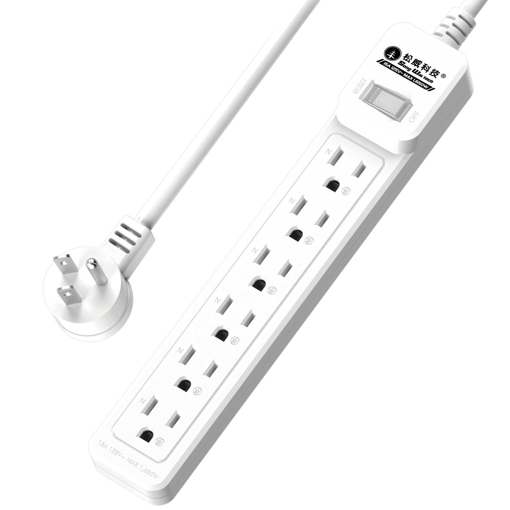 延長用電源線組(2P+E)