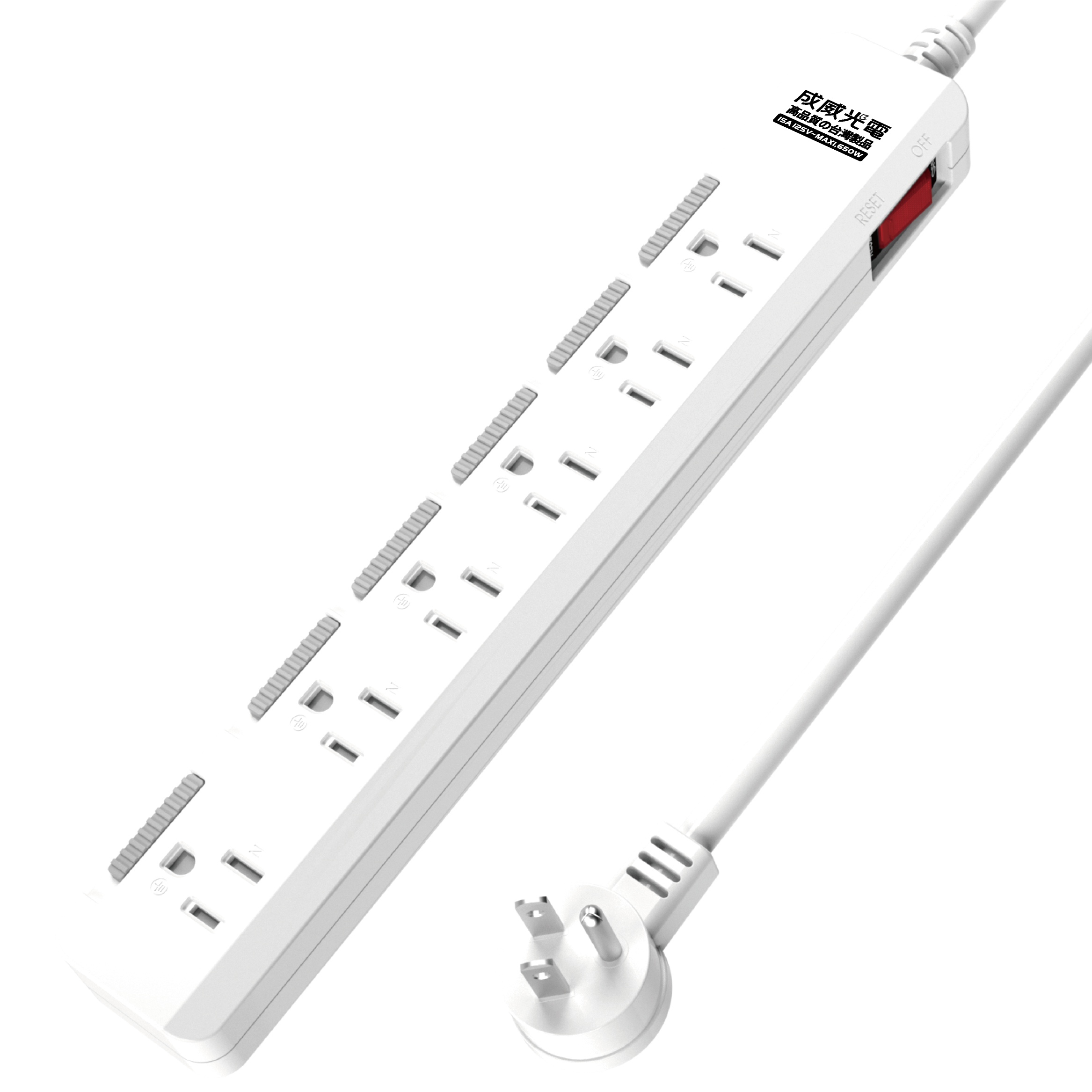 延長用電源線組(2P+E)