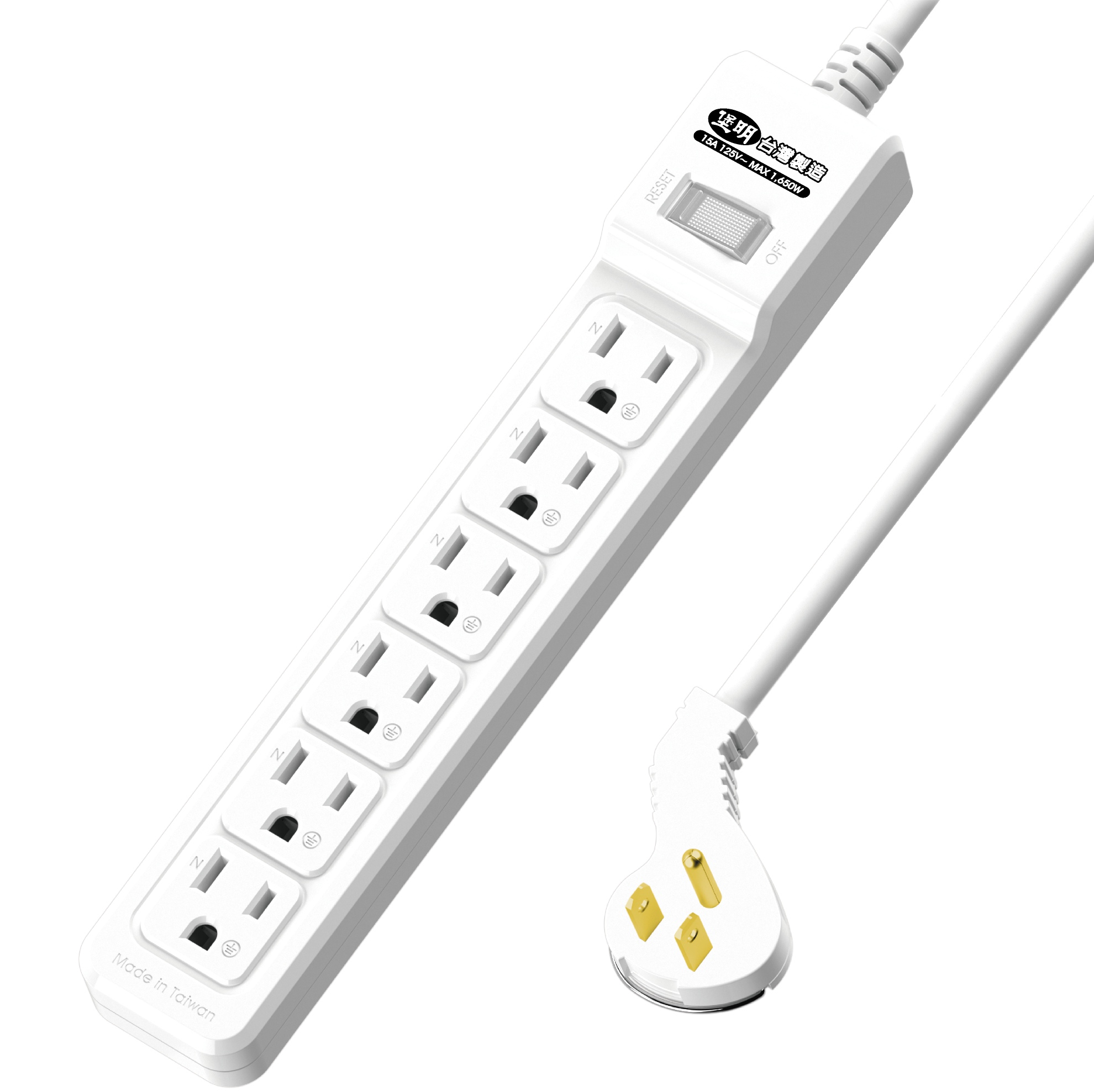 延長用電源線組(2P+E)