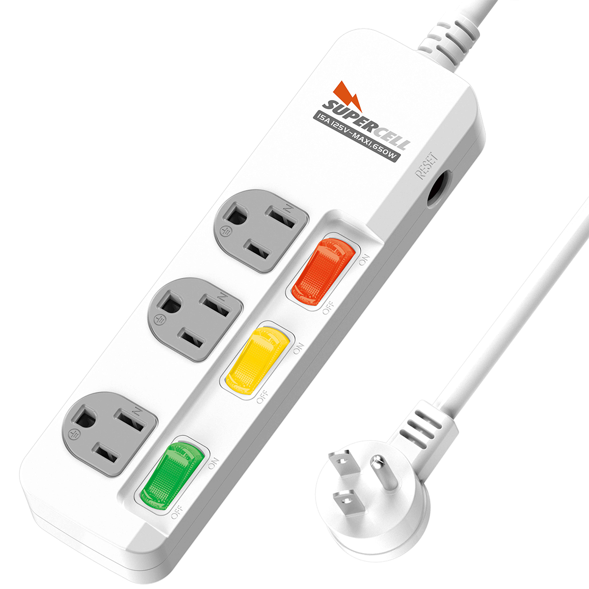 延長用電源線組(2P+E)