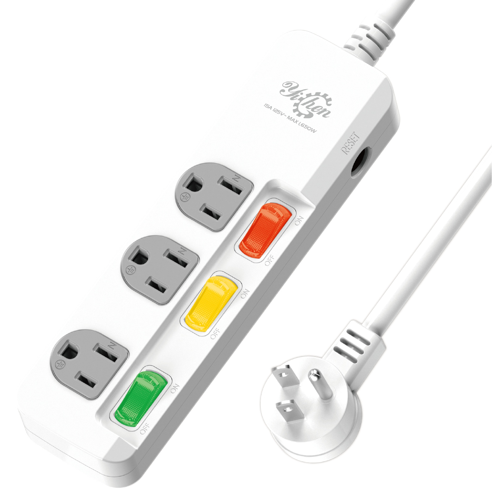 延長用電源線組(2P+E)