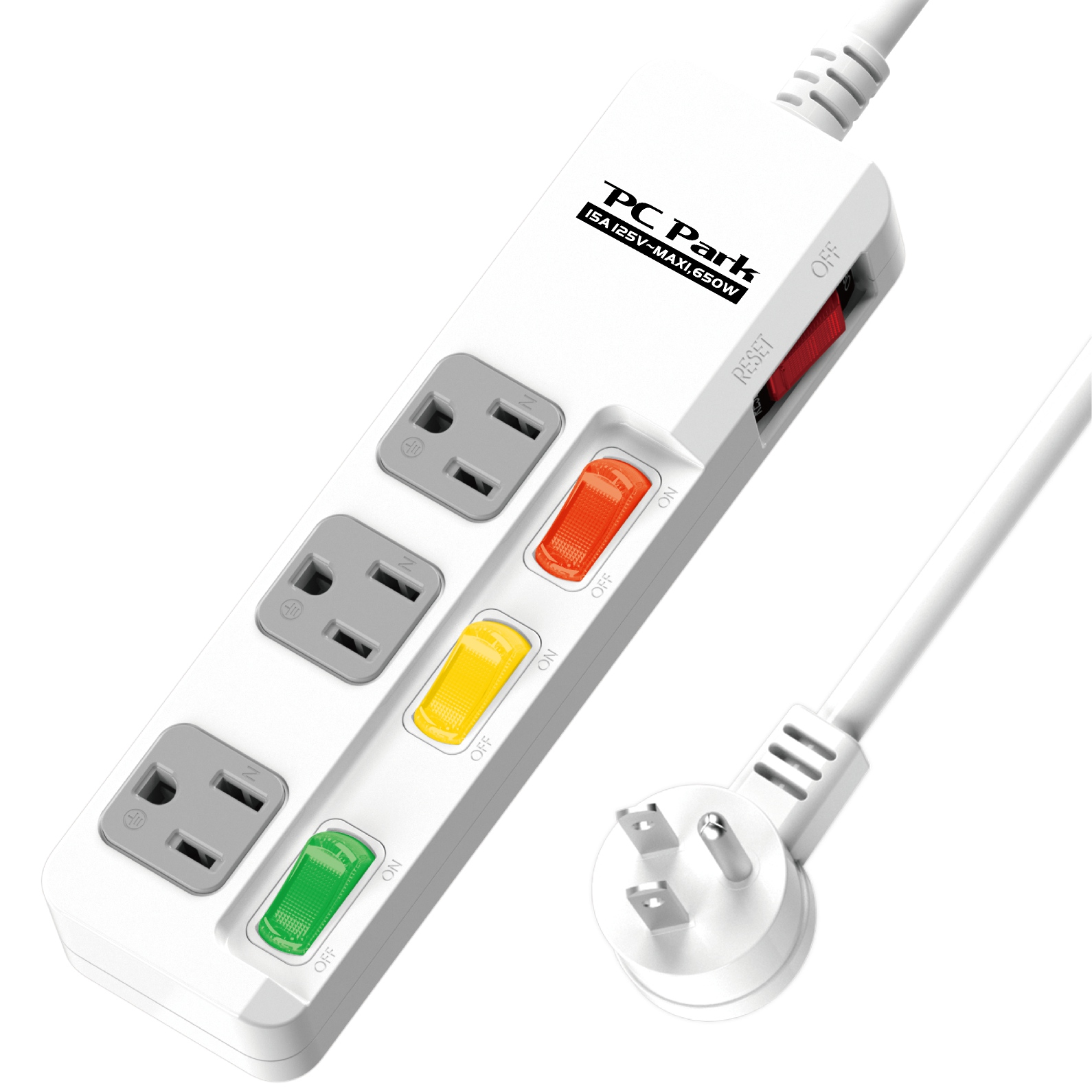 延長用電源線組(2P+E)