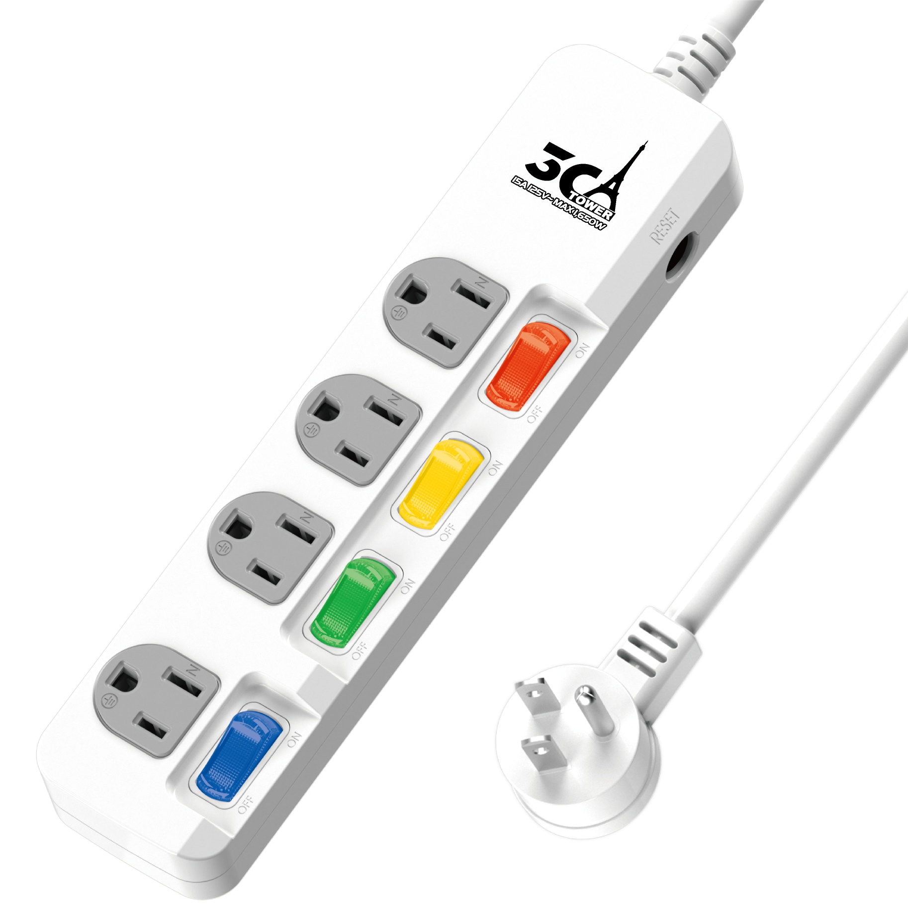 延長用電源線組(2P+E)