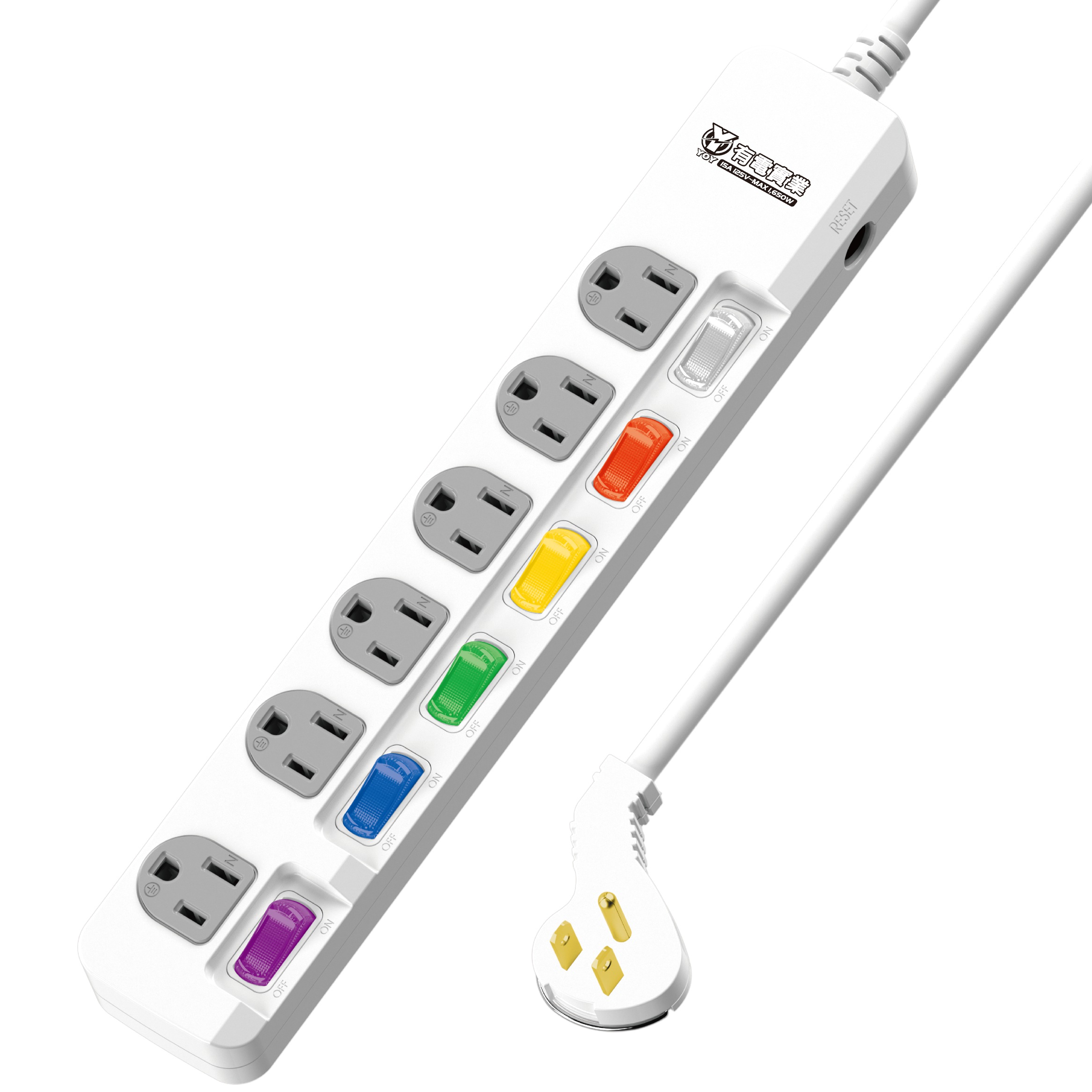 延長用電源線組(2P+E)