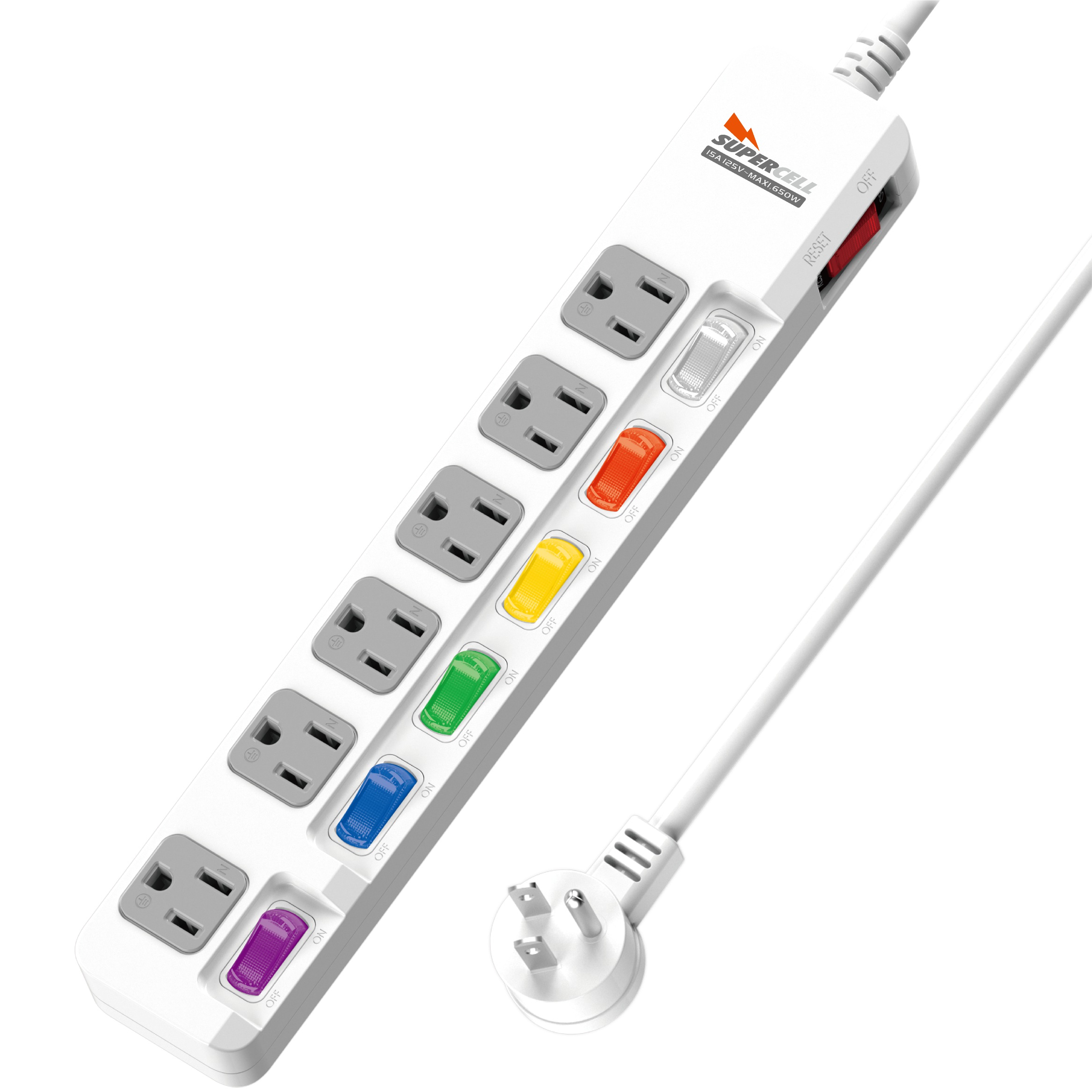 延長用電源線組(2P+E)