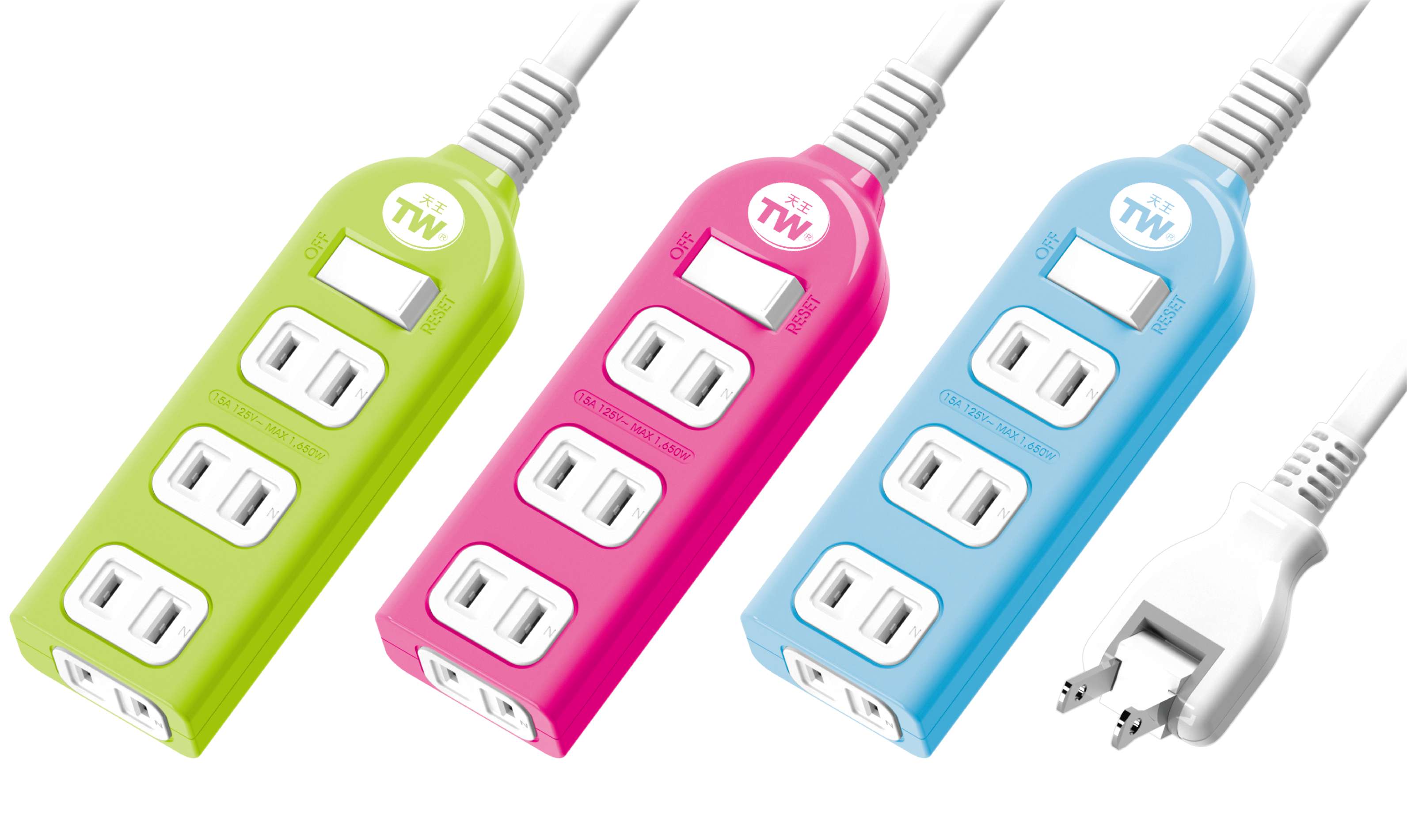 延長用電源線組(2P)