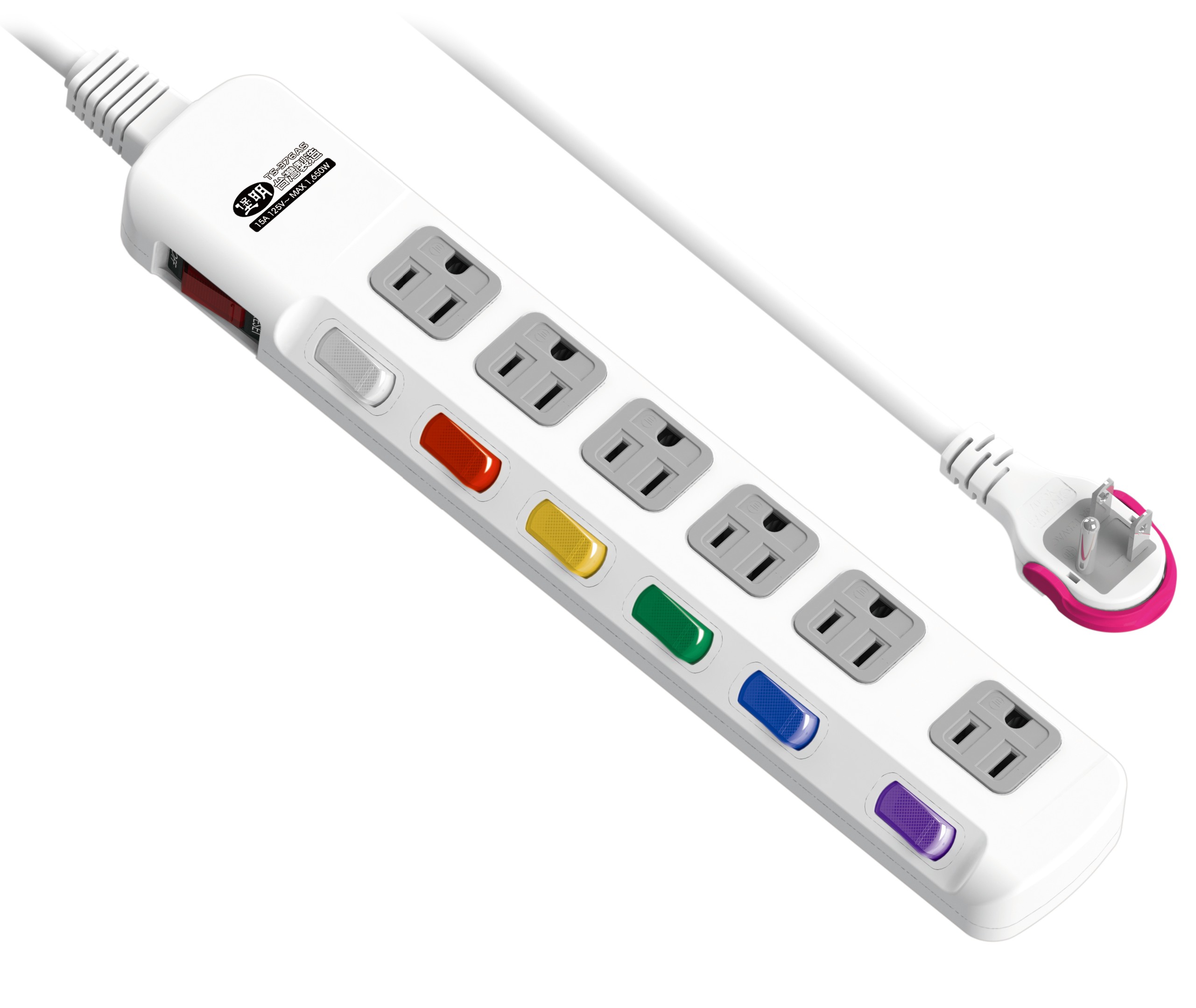延長用電源線組(2P+E)