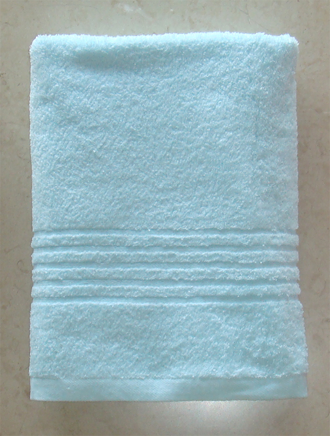 煙斗鬆捻繽紛浴巾(藍)