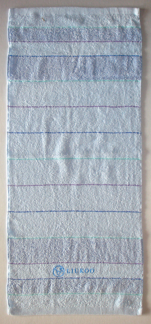 煙斗彩紋毛巾(藍)