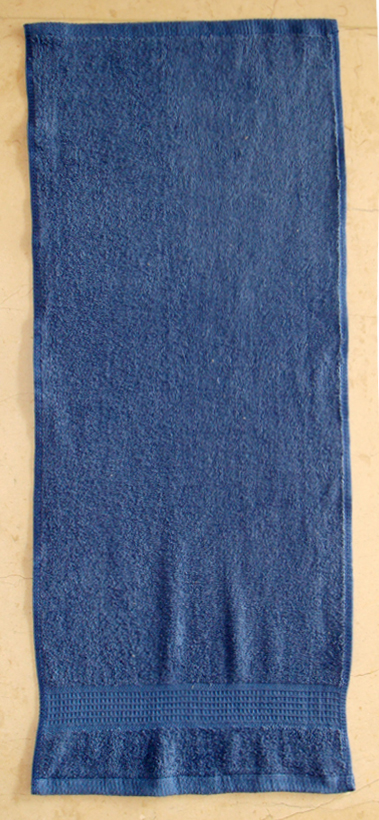 煙斗歐風長毛毛巾(藍)