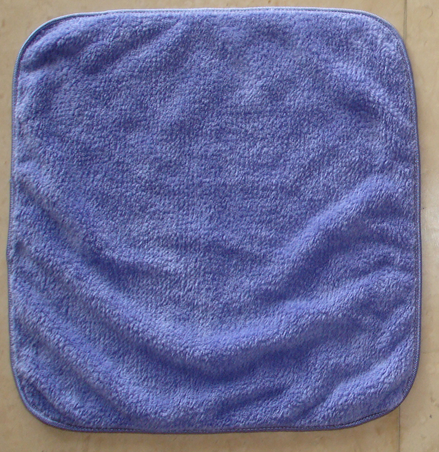 煙斗開纖紗速乾長毛方巾(紫)