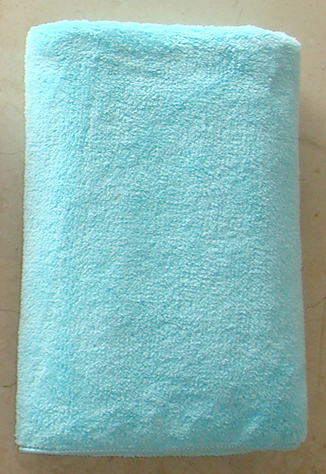 煙斗開纖紗速乾長毛浴巾(綠)