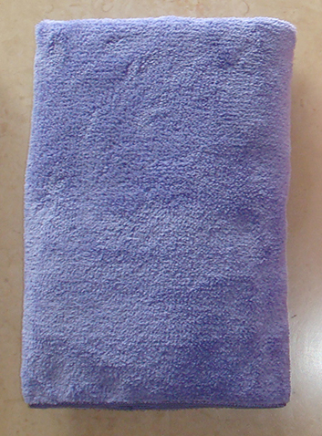 煙斗開纖紗速乾長毛浴巾(紫)