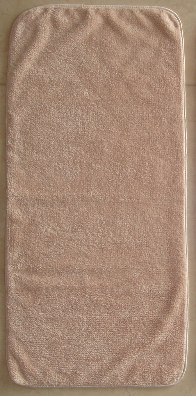 煙斗開纖紗速乾長毛毛巾(卡其)