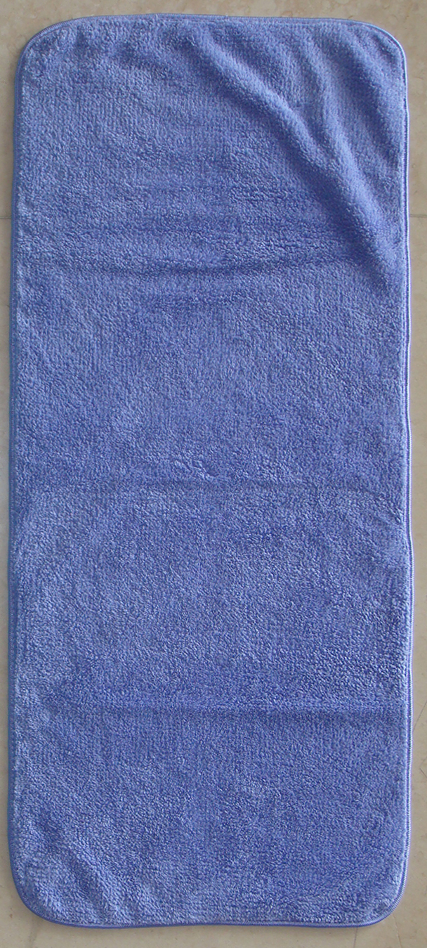 煙斗開纖紗速乾長毛毛巾(紫)