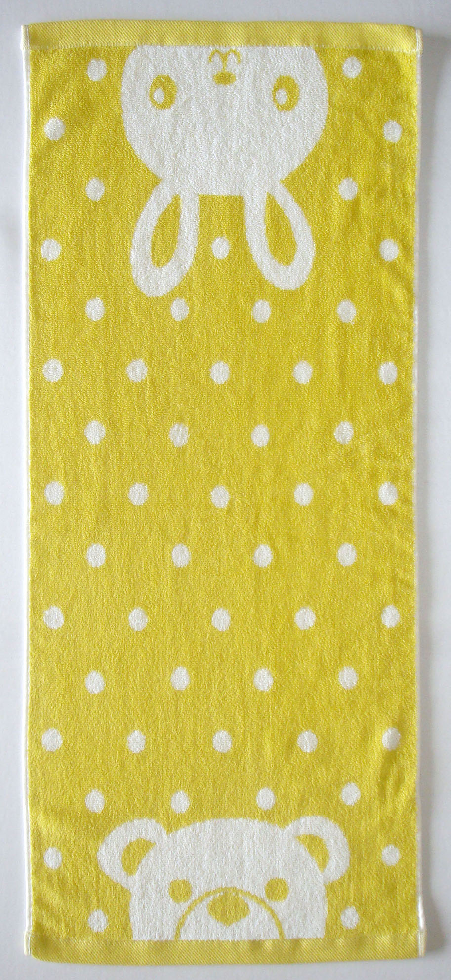 煙斗熊與兔毛巾(綠)