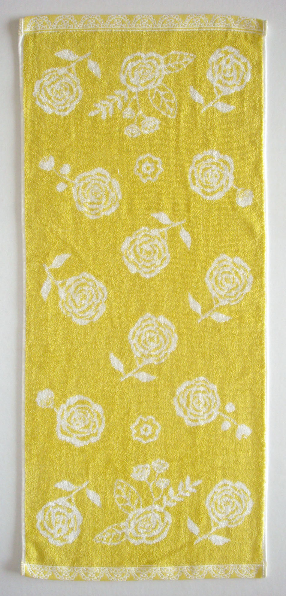 煙斗幸福玫瑰毛巾(綠)